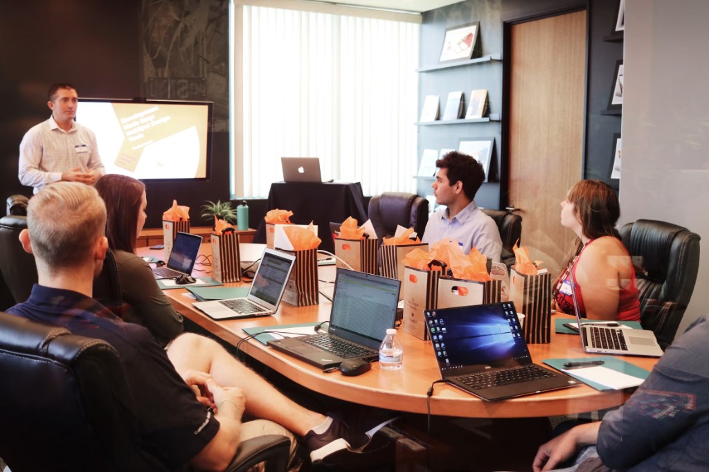 Real estate professionals collaborating on portfolio decisions